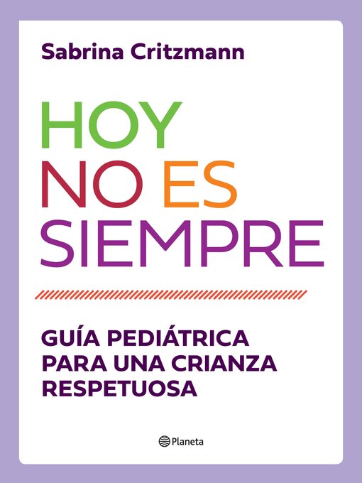 Title details for Hoy no es siempre by Sabrina Critzmann - Available